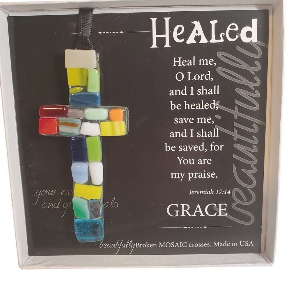 Healed Mosaic Stone Charm -  4"